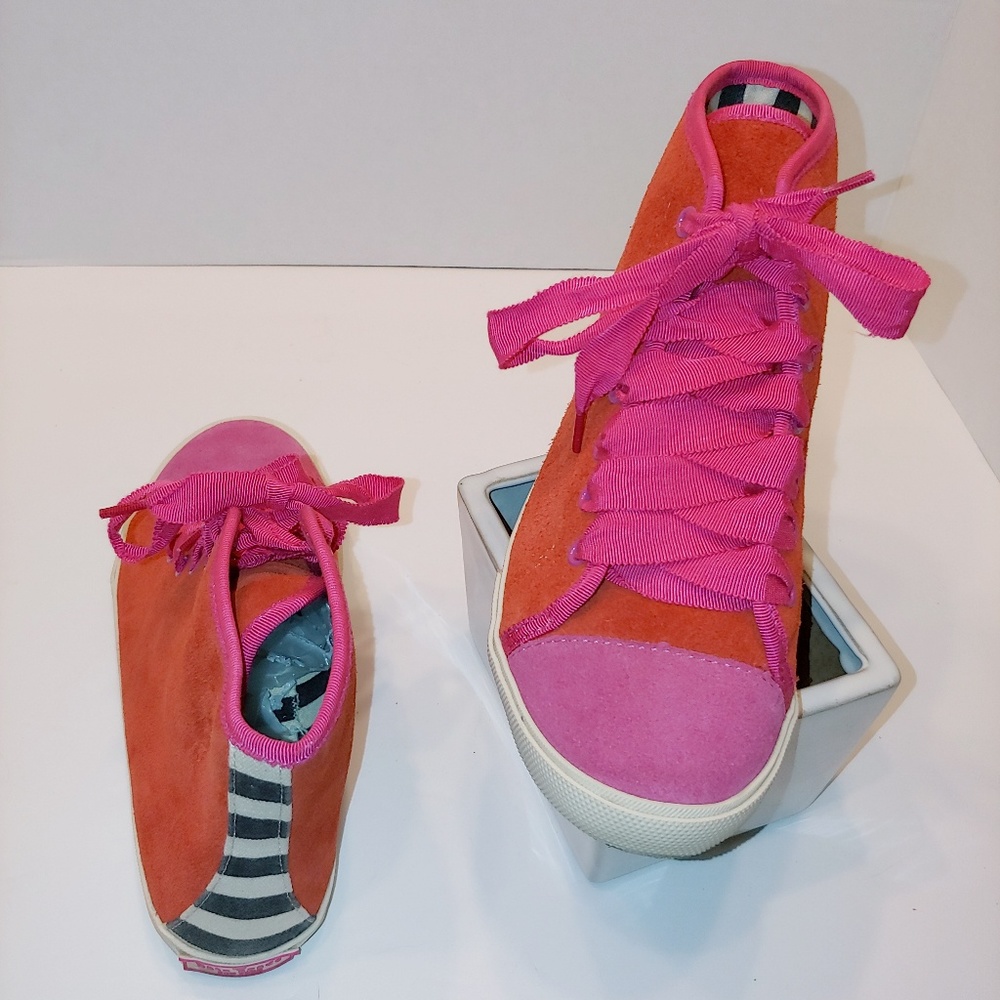 Kate Spade Lorna beautiful suede high tops EUC…